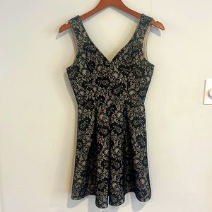 Black Lace Mini Fit & Flare Dress size Small